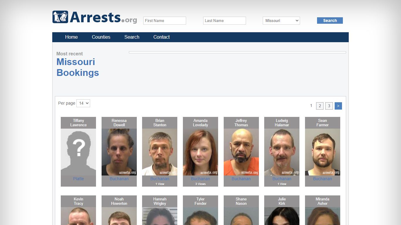 Missouri Arrests and Inmate Search